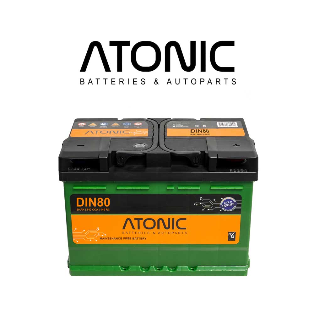 Atonic DIN80 SMF Battery